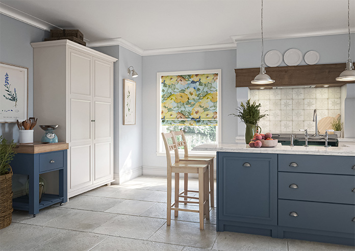 Amelia Faux Silk, Buttercup Mist - Twist&Fit Roman Blind - Image 6